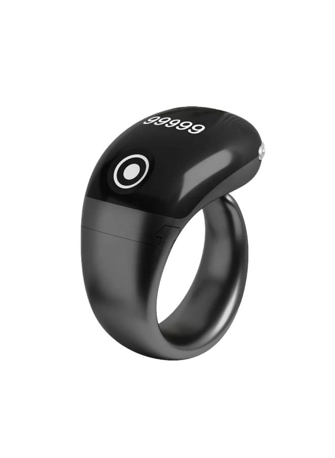 ماركة غير محددة خاتم تسبيح ذكي مقاوم للماء بأحجام 18 و20 و22 ملم مزود بتنبيه بالاهتزاز، وعداد تسبيح، واتصال بلوتوث، و5 منبهات للصلاة اليومية - Image 2